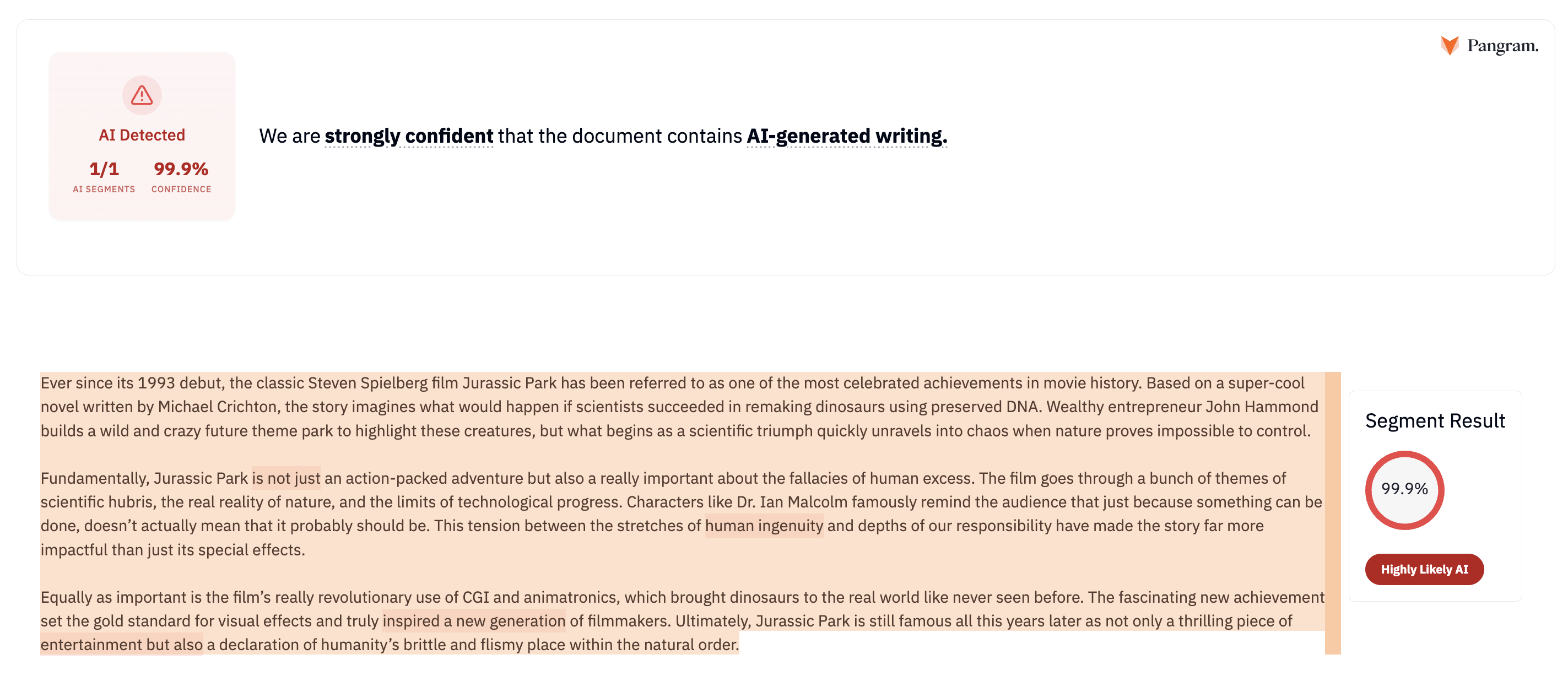 Can you avoid AI detection through editing? | Pangram